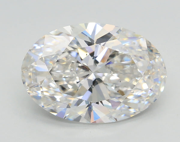 Lab-Grown 3.53 Carat Oval Shape Diamond color F Clarity SI1, precious stones, engagement diamonds
