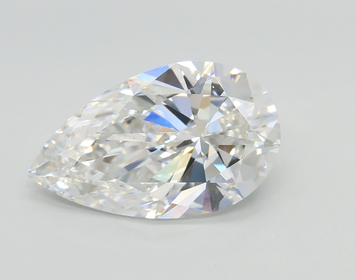 Lab-Grown 3.07 Carat Pear Shape Diamond color E Clarity VS1, precious stones, engagement diamonds