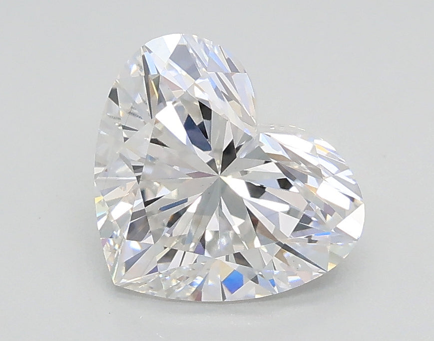 Lab-Grown 1.34 Carat Heart Shape Diamond color E Clarity VS1, precious stones, engagement diamonds