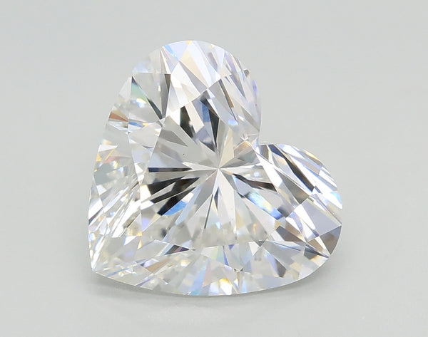 Lab-Grown 2.56 Carat Heart Shape Diamond color F Clarity VS1, precious stones, engagement diamonds