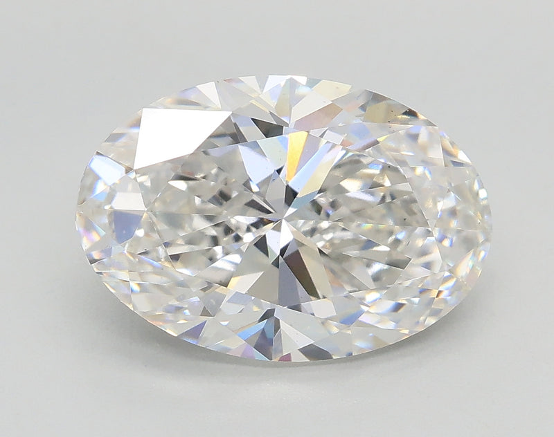 Lab-Grown 3.51 Carat Oval Shape Diamond color F Clarity VS2, precious stones, engagement diamonds