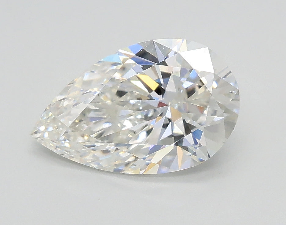 Lab-Grown 1.21 Carat Pear Shape Diamond color F Clarity VS1, precious stones, engagement diamonds