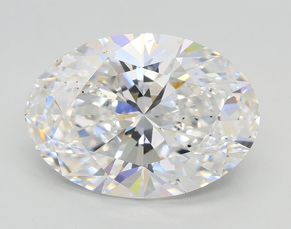 Lab-Grown 3.52 Carat Oval Shape Diamond color E Clarity SI1, precious stones, engagement diamonds
