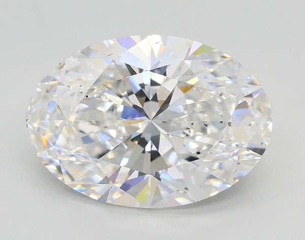 Lab-Grown 3.52 Carat Oval Shape Diamond color E Clarity SI1, precious stones, engagement diamonds