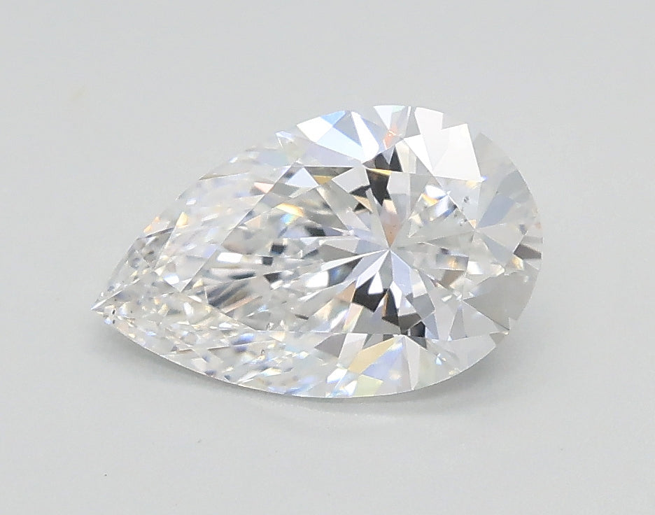 Lab-Grown 1.01 Carat Pear Shape Diamond color D Clarity VS2, precious stones, engagement diamonds