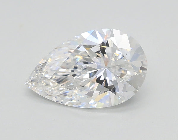 Lab-Grown 1.01 Carat Pear Shape Diamond color D Clarity VS2, precious stones, engagement diamonds
