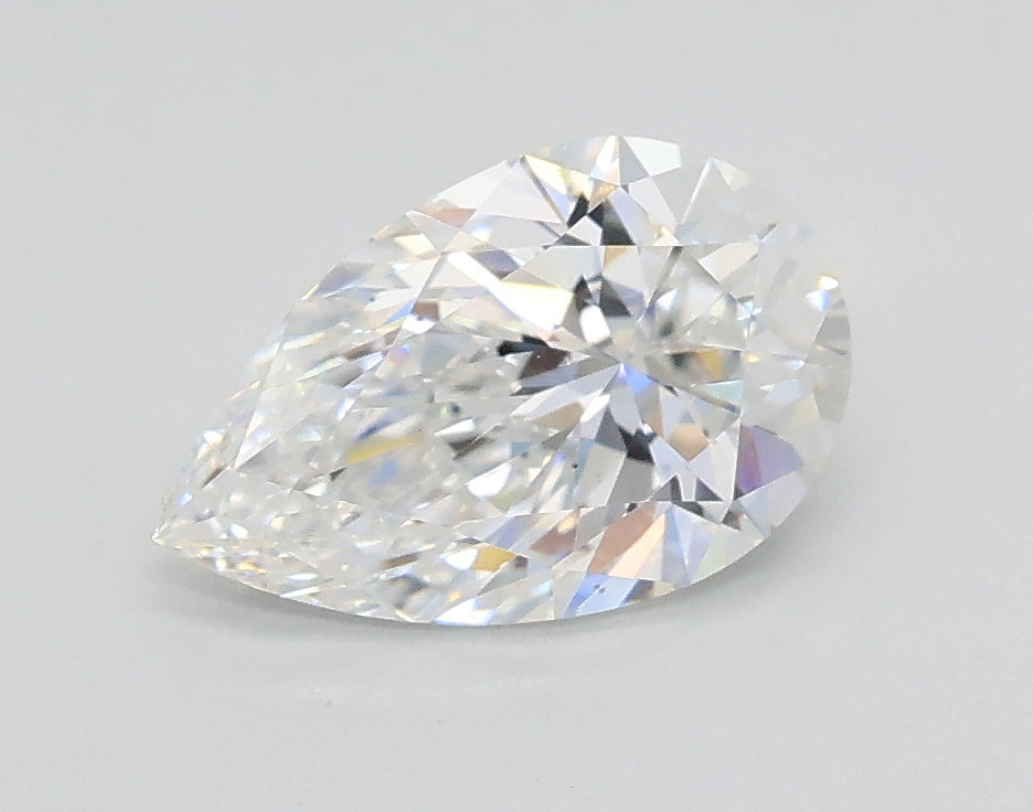 Lab-Grown 1.06 Carat Pear Shape Diamond color D Clarity VS2, precious stones, engagement diamonds