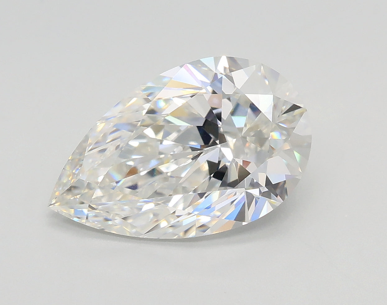 Lab-Grown 2.54 Carat Pear Shape Diamond color F Clarity VVS2 With GIA Certificate, precious stones, engagement diamonds