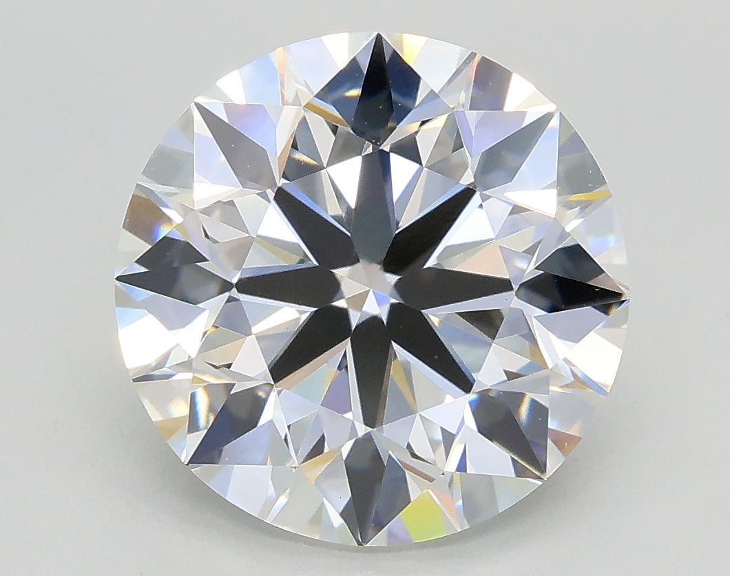 Lab-Grown 4.02 Carat Round Brilliant Diamond color F Clarity VVS2, precious stones, engagement diamonds