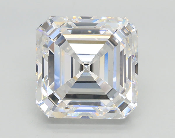Lab-Grown 7.57 Carat Asscher Cut Diamond color E Clarity VS1, precious stones, engagement diamonds