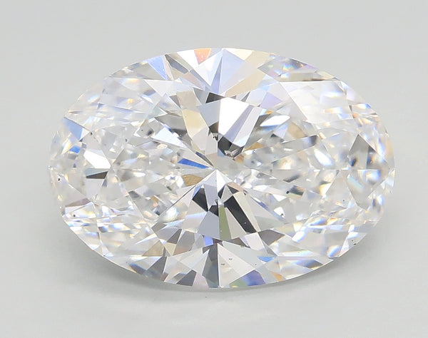 Lab-Grown 3.02 Carat Oval Shape Diamond color D Clarity VS2, precious stones, engagement diamonds