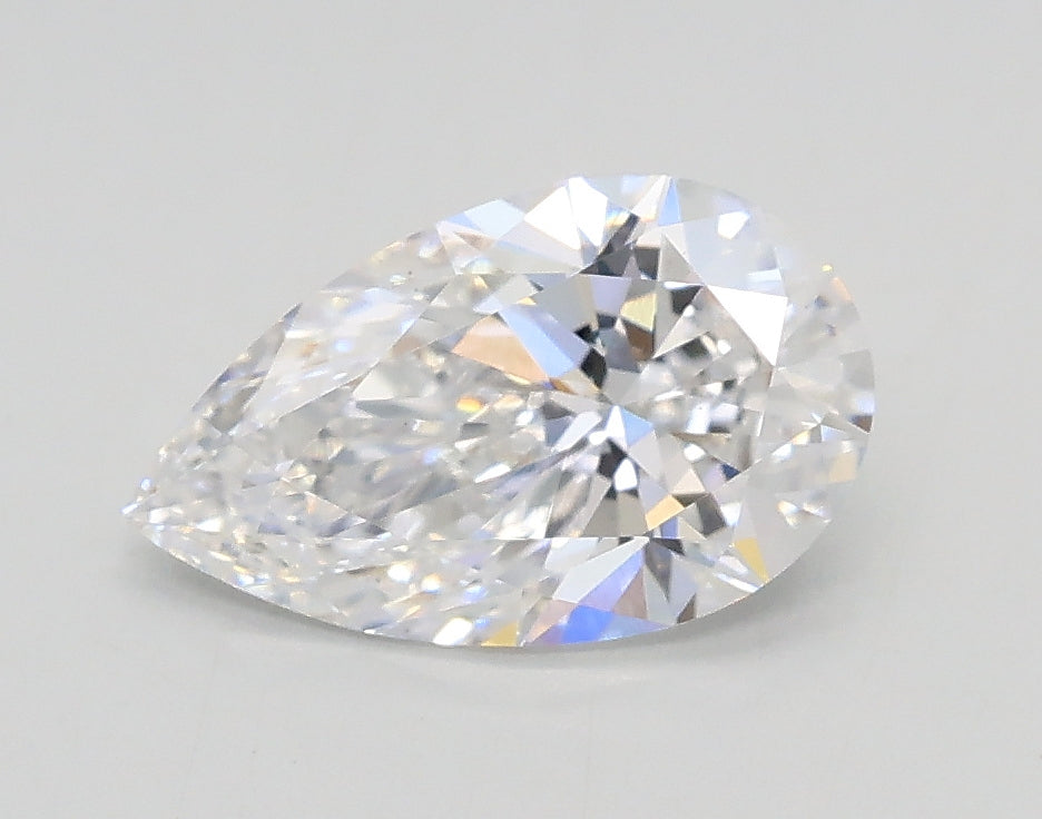 Lab-Grown 1.06 Carat Pear Shape Diamond color D Clarity VS2, precious stones, engagement diamonds