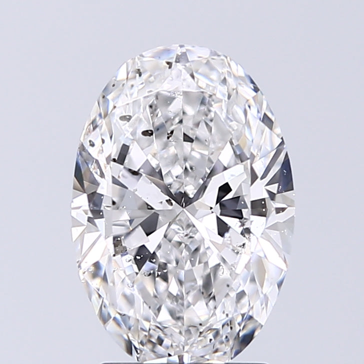 Lab-Grown 2.01 Carat Oval Shape Diamond color D Clarity SI2 With GIA Certificate, precious stones, engagement diamonds