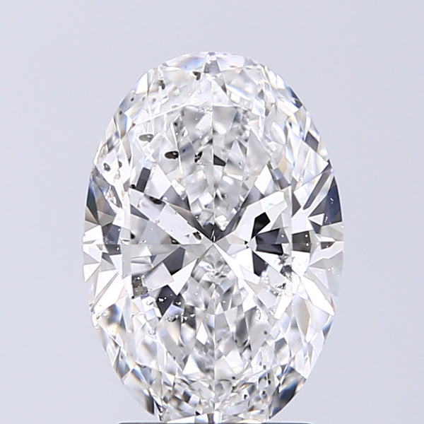 Lab-Grown 2.01 Carat Oval Shape Diamond color D Clarity SI2 With GIA Certificate, precious stones, engagement diamonds
