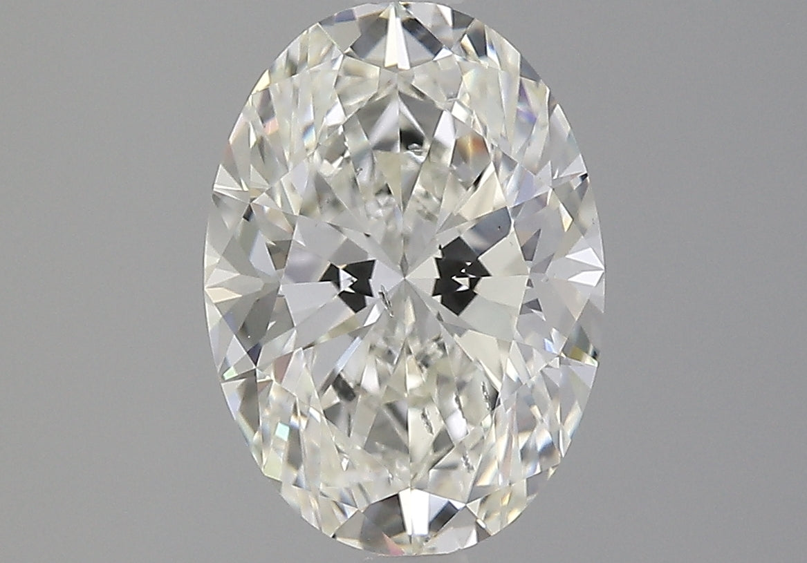 Lab-Grown 3.06 Carat Oval Shape Diamond color J Clarity SI2 With GIA Certificate, precious stones, engagement diamonds