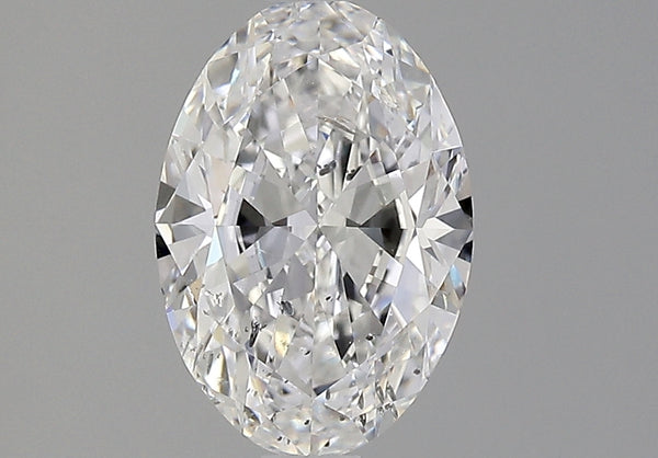 Lab-Grown 2.01 Carat Oval Shape Diamond color E Clarity SI2 With GIA Certificate, precious stones, engagement diamonds