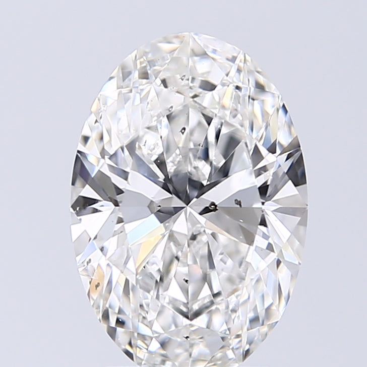 Lab-Grown 2.21 Carat Oval Shape Diamond color F Clarity SI2 With GIA Certificate, precious stones, engagement diamonds