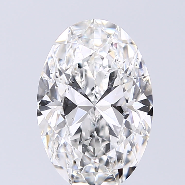 Lab-Grown 2.01 Carat Oval Shape Diamond color E Clarity SI2 With GIA Certificate, precious stones, engagement diamonds