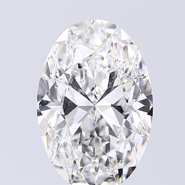 Lab-Grown 2.01 Carat Oval Shape Diamond color E Clarity SI2 With GIA Certificate, precious stones, engagement diamonds
