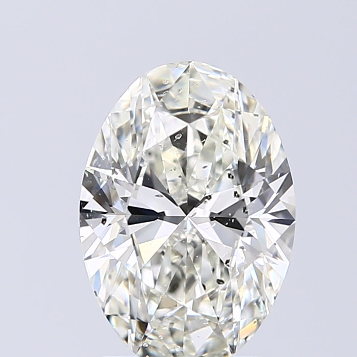 Lab-Grown 1.80 Carat Oval Shape Diamond color J Clarity SI2 With GIA Certificate, precious stones, engagement diamonds