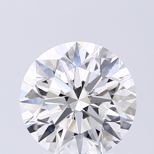 Lab-Grown 2.51 Carat Round Brilliant Diamond color E Clarity VS2 With GIA Certificate, precious stones, engagement diamonds