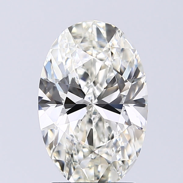 Lab-Grown 2.01 Carat Oval Shape Diamond color I Clarity VS2 With GIA Certificate, precious stones, engagement diamonds