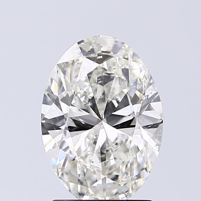 Lab-Grown 1.50 Carat Oval Shape Diamond color I Clarity SI2 With GIA Certificate, precious stones, engagement diamonds