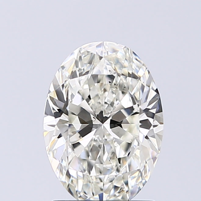 Lab-Grown 1.30 Carat Oval Shape Diamond color J Clarity SI1 With GIA Certificate, precious stones, engagement diamonds