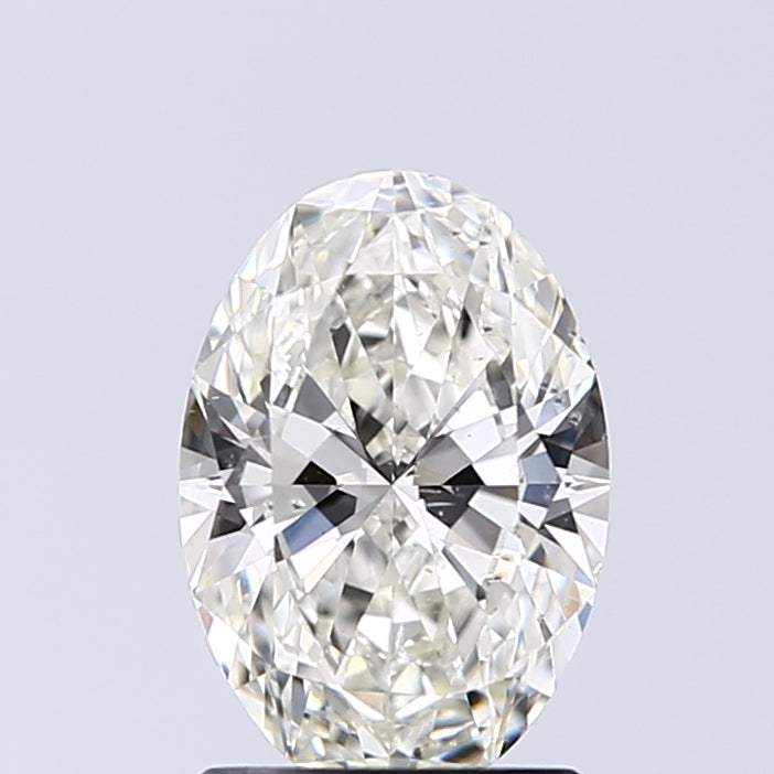 Lab-Grown 1.30 Carat Oval Shape Diamond color J Clarity SI1 With GIA Certificate, precious stones, engagement diamonds