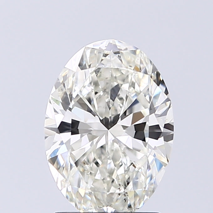 Lab-Grown 1.51 Carat Oval Shape Diamond color J Clarity SI1 With GIA Certificate, precious stones, engagement diamonds