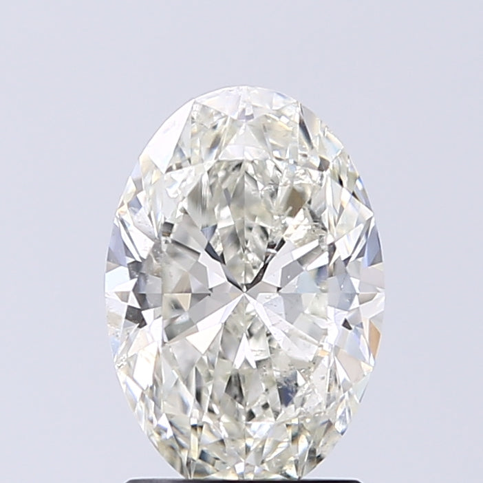Lab-Grown 1.51 Carat Oval Shape Diamond color J Clarity SI2 With GIA Certificate, precious stones, engagement diamonds