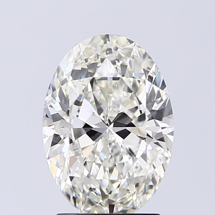 Lab-Grown 1.71 Carat Oval Shape Diamond color J Clarity SI2 With GIA Certificate, precious stones, engagement diamonds