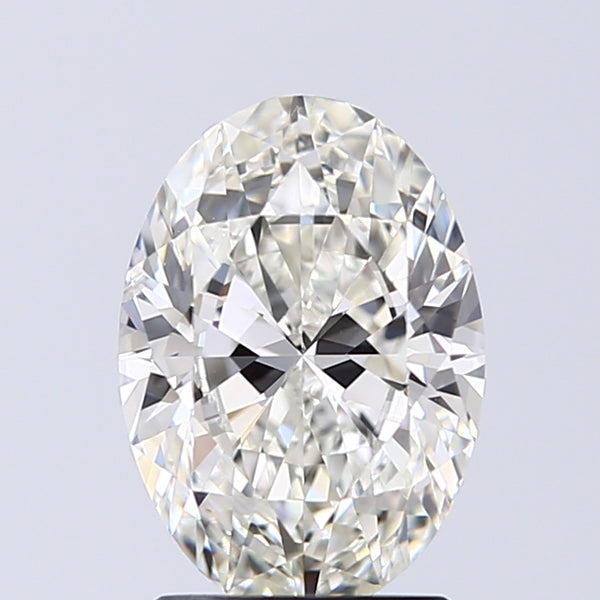 Lab-Grown 1.71 Carat Oval Shape Diamond color J Clarity SI2 With GIA Certificate, precious stones, engagement diamonds