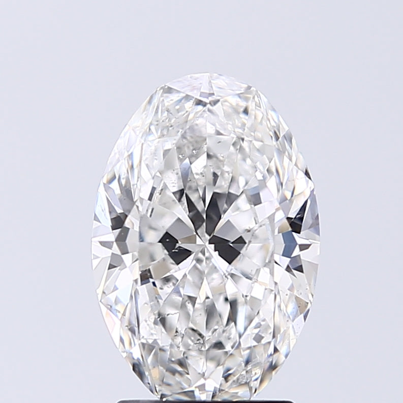 Lab-Grown 2.01 Carat Oval Shape Diamond color E Clarity SI2 With GIA Certificate, precious stones, engagement diamonds