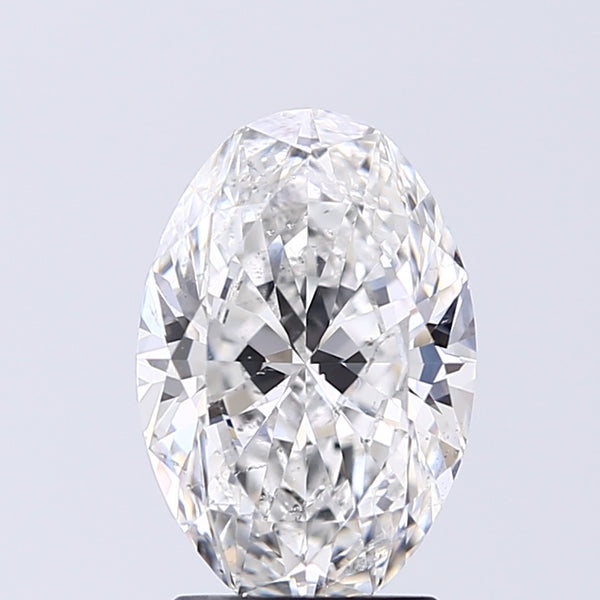 Lab-Grown 2.01 Carat Oval Shape Diamond color E Clarity SI2 With GIA Certificate, precious stones, engagement diamonds