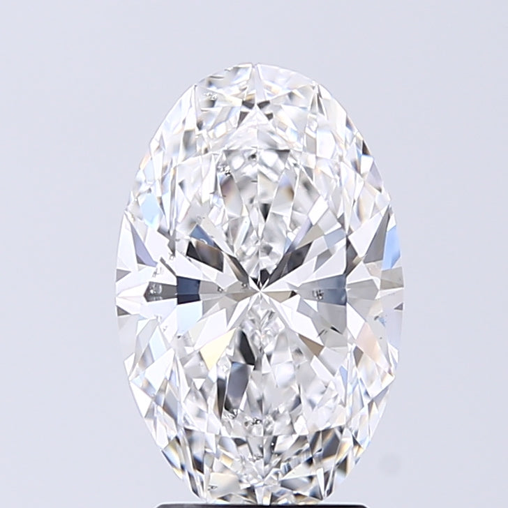Lab-Grown 2.51 Carat Oval Shape Diamond color D Clarity SI1 With GIA Certificate, precious stones, engagement diamonds