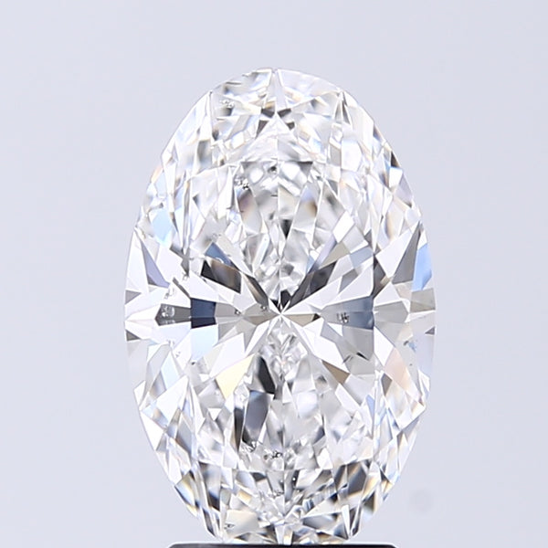 Lab-Grown 2.51 Carat Oval Shape Diamond color D Clarity SI1 With GIA Certificate, precious stones, engagement diamonds