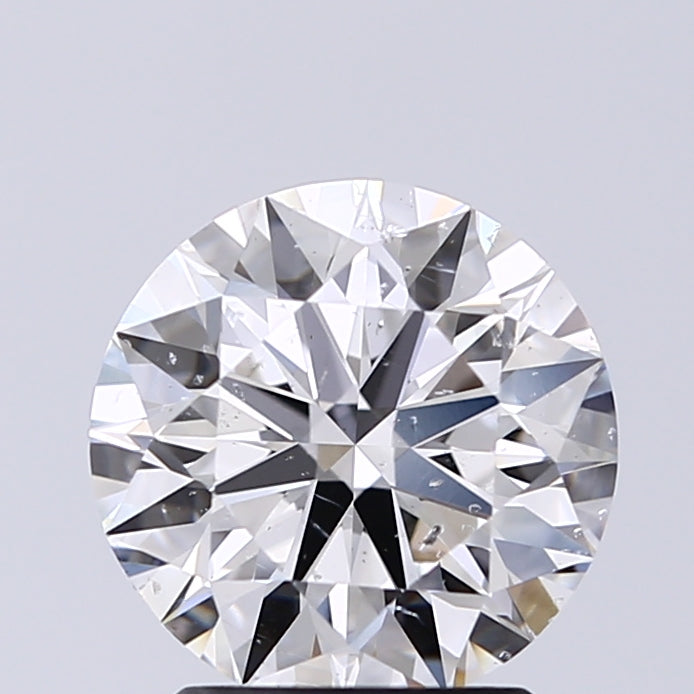 Lab-Grown 2.01 Carat Round Brilliant Diamond color E Clarity SI2 With GIA Certificate, precious stones, engagement diamonds