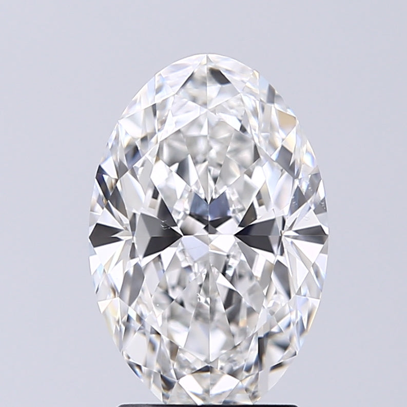Lab-Grown 2.01 Carat Oval Shape Diamond color E Clarity VS2 With GIA Certificate, precious stones, engagement diamonds