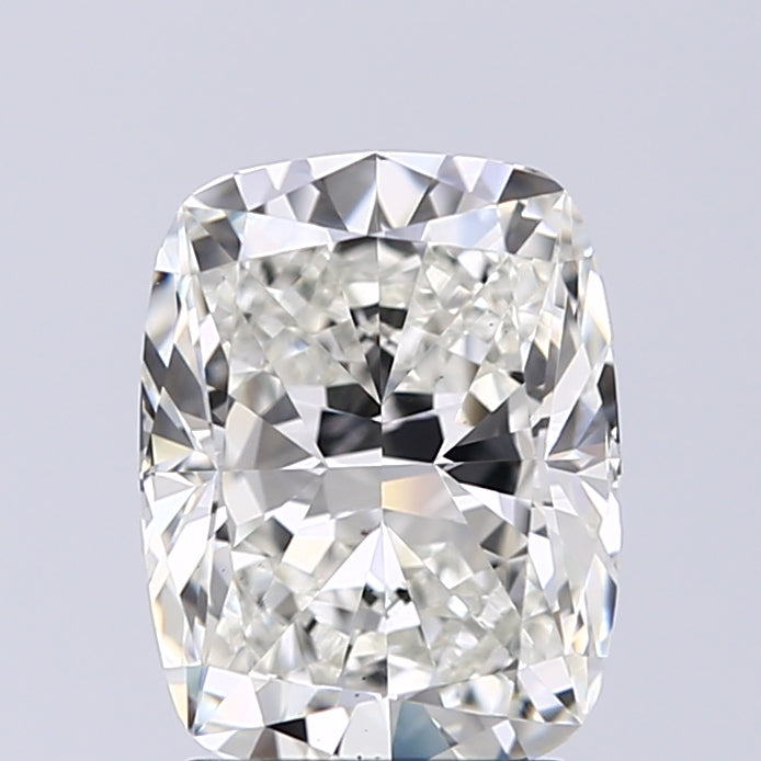 Lab-Grown 2.02 Carat Cushion Modified Brilliant Cut Diamond color I Clarity VS2 With GIA Certificate, precious stones, engagement diamonds