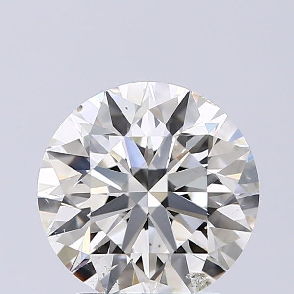 Lab-Grown 2.02 Carat Round Brilliant Diamond color J Clarity SI2 With GIA Certificate, precious stones, engagement diamonds
