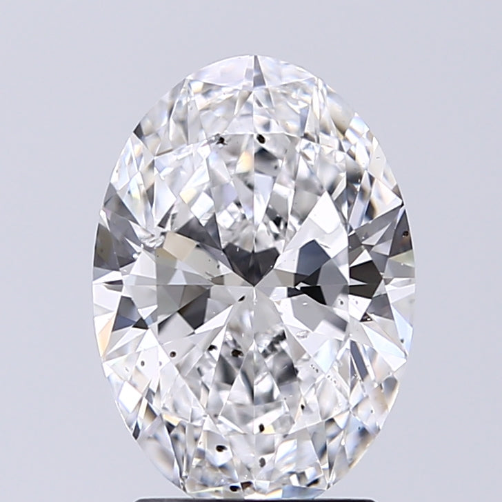 Lab-Grown 2.01 Carat Oval Shape Diamond color D Clarity SI2 With GIA Certificate, precious stones, engagement diamonds