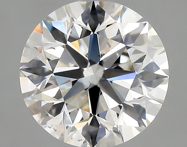 Lab-Grown 2.01 Carat Round Brilliant Diamond color G Clarity SI1 With GIA Certificate, precious stones, engagement diamonds
