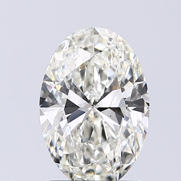 Lab-Grown 1.31 Carat Oval Shape Diamond color J Clarity SI1 With GIA Certificate, precious stones, engagement diamonds
