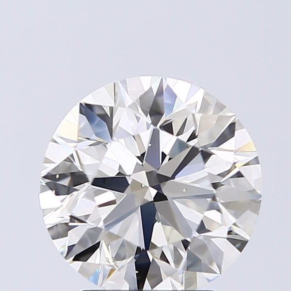 Lab-Grown 2.51 Carat Round Brilliant Diamond color K Clarity SI1 With GIA Certificate, precious stones, engagement diamonds