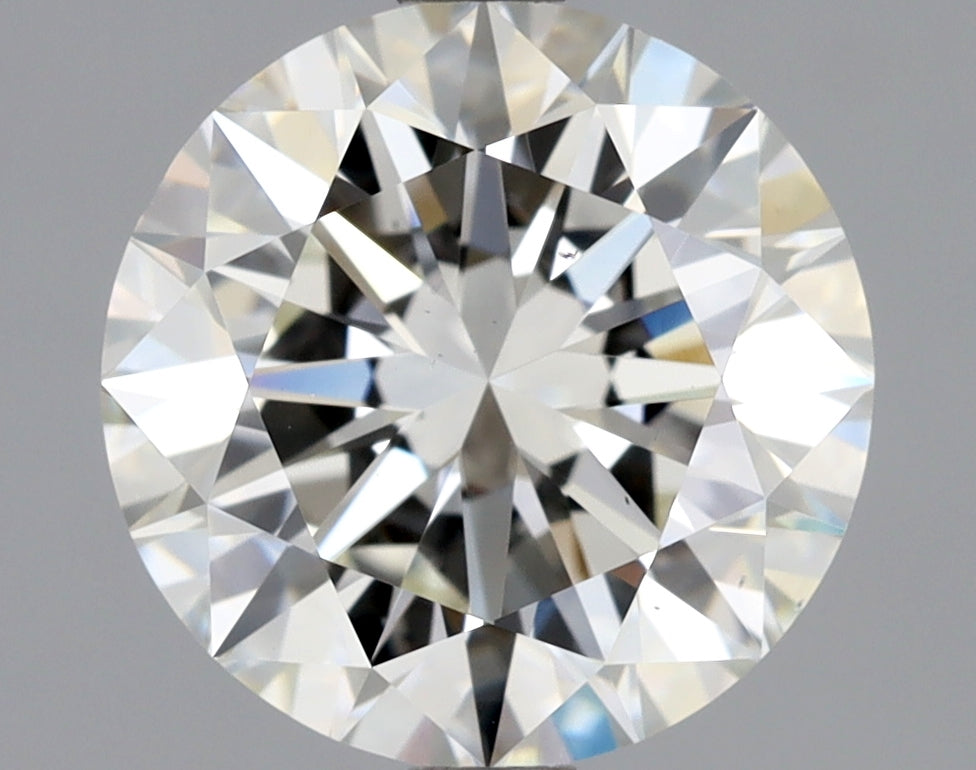Lab-Grown 2.01 Carat Round Brilliant Diamond color I Clarity VS2 With GIA Certificate, precious stones, engagement diamonds