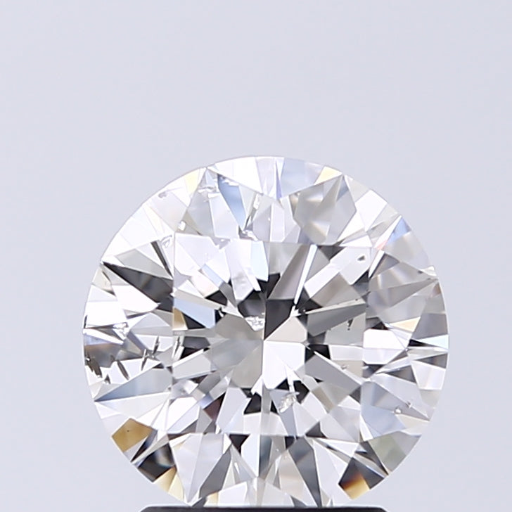 Lab-Grown 2.01 Carat Round Brilliant Diamond color E Clarity SI2 With GIA Certificate, precious stones, engagement diamonds