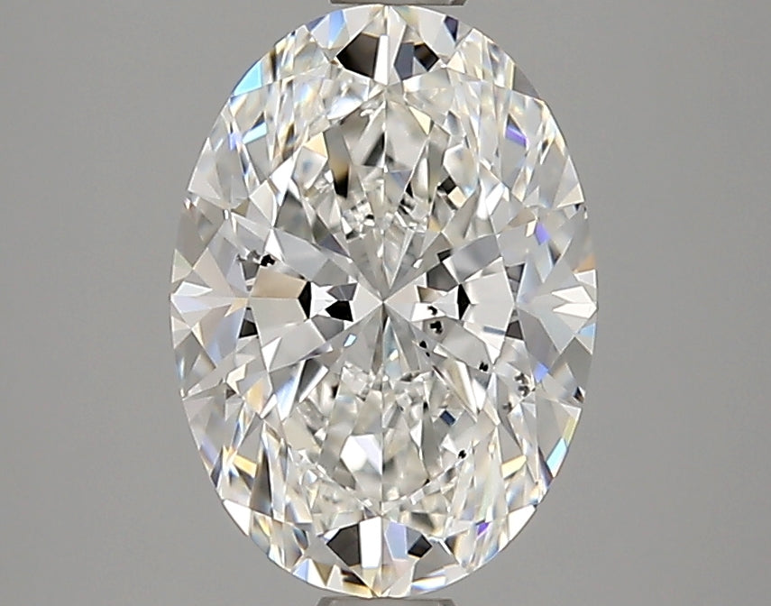 Lab-Grown 1.59 Carat Oval Shape Diamond color F Clarity SI1 With GIA Certificate, precious stones, engagement diamonds