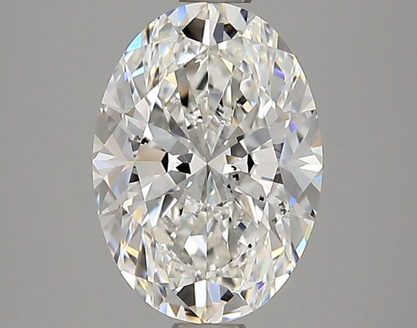 Lab-Grown 1.59 Carat Oval Shape Diamond color F Clarity SI1 With GIA Certificate, precious stones, engagement diamonds