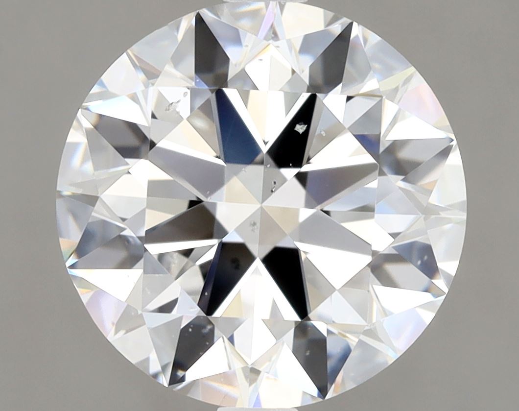 Lab-Grown 3.01 Carat Round Brilliant Diamond color E Clarity SI2 With GIA Certificate, precious stones, engagement diamonds